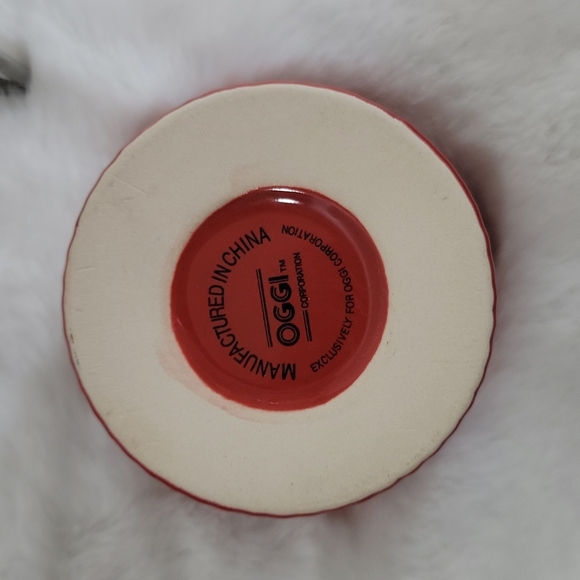 Oggi Kitchen Oggi Red Ceramic Table Seafood Butter Warmer Dish Set